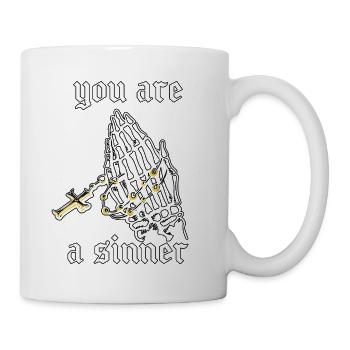 Okkult Goth Gothic Punk Grunge - Tasse - Weiß - Rechts