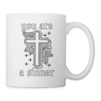Okkult Goth Gothic Punk Grunge - Tasse - Weiß - Rechts