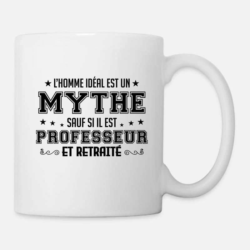 Professeur idéal mythe cadeau - Mug blanc - blanc