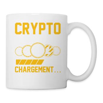 Crypto millionnaire, chargement... | traders - Mug blanc - blanc - Droite