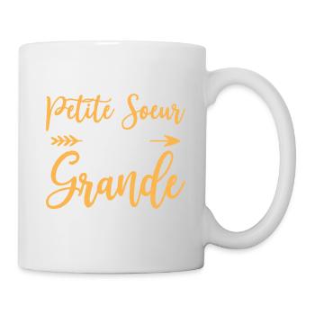 Oui je suis la Petite soeur de la Grande ! - Mug blanc - blanc - Droite