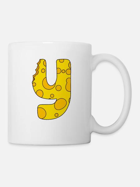 Buchstabe Y - Tasse - Weiß