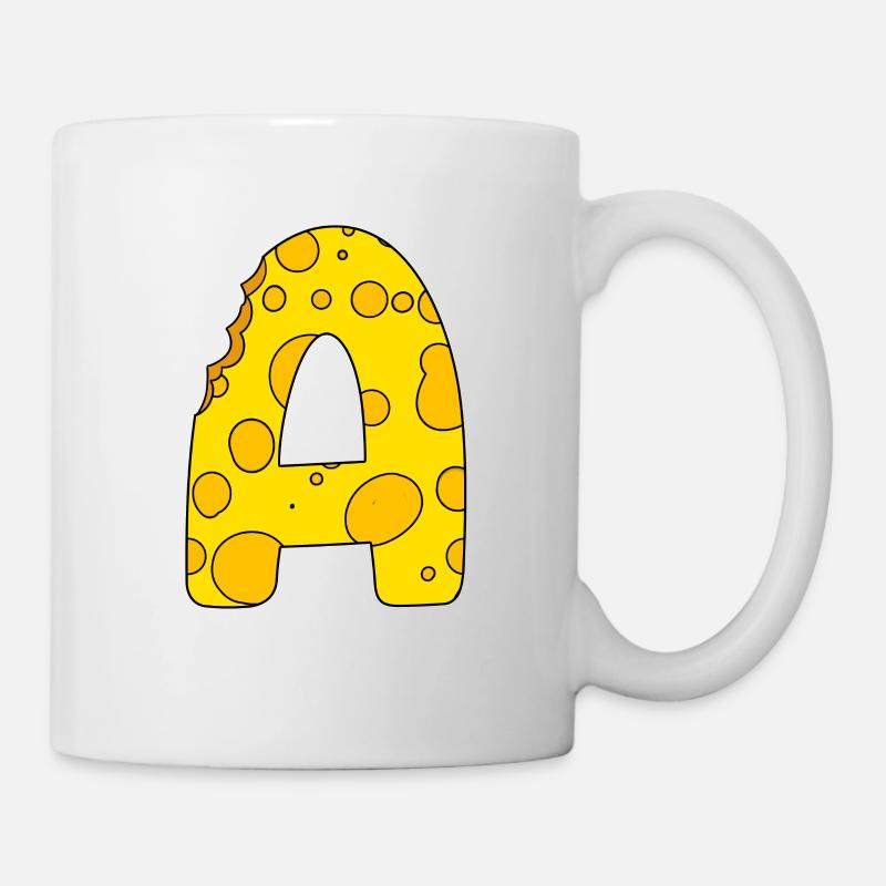 Buchstabe A - Tasse - Weiß