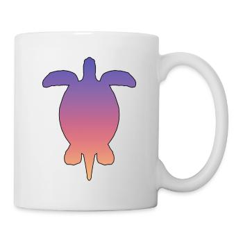 Turtle - Tasse - Weiß - Rechts
