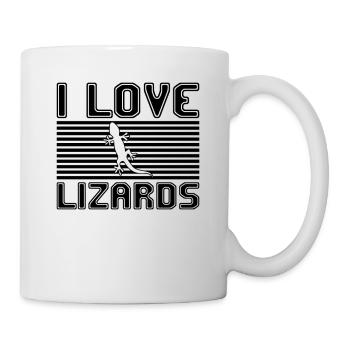J’adore les lézards - Mug blanc - blanc - Droite