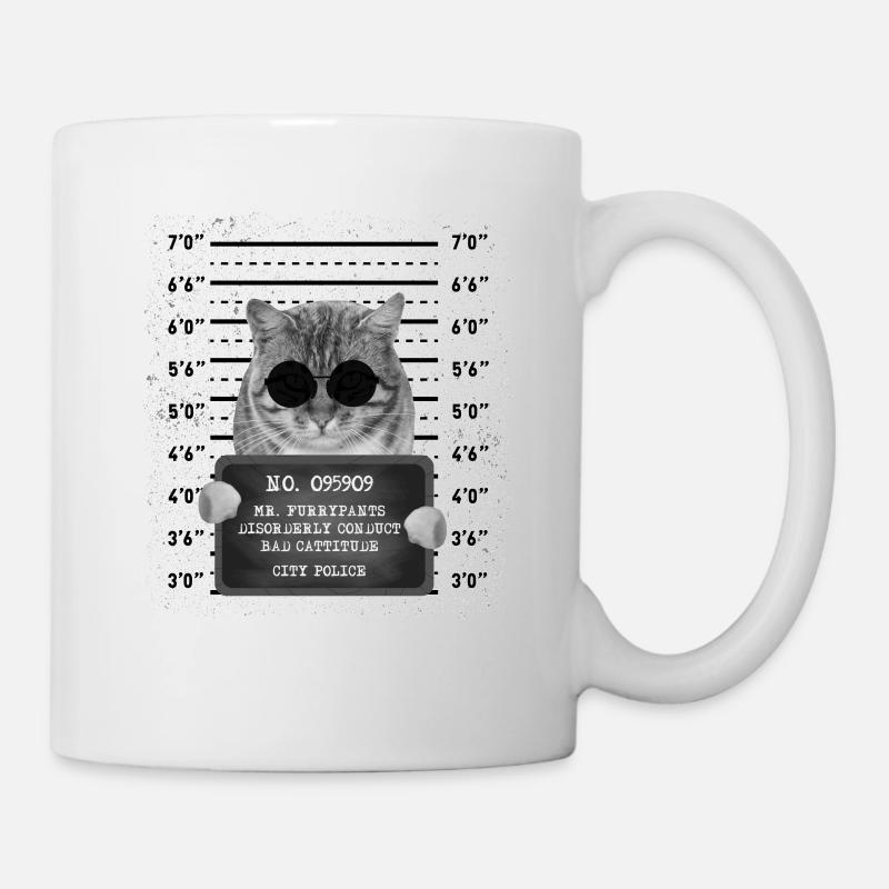 Catnip Made Me Do It Funny Cat - Mug - white