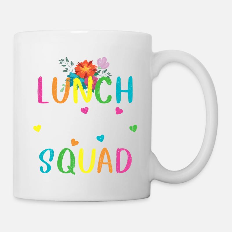 School Lunch Hero Squad Funny Cafeteria Workers - Mug - white