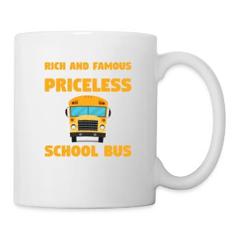 Mais mon travail est chauffeur d’autobus scolaire inestimable Retour à - Mug blanc - blanc - Droite