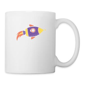 Blasting Off Into 1st Grade Back To School Student - Mug - white - Right