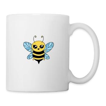 Ne vous inquiétez pas Bee Happy 28 - Mug blanc - blanc - Droite