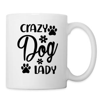Crazy dog lady - Mug - white - Right