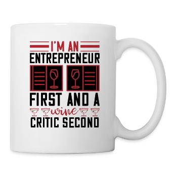 I am a wine critic - Mug - white - Right
