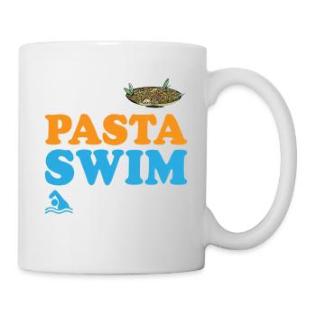 Eat Pasta Swim Fasta 9 - Tasse - Weiß - Rechts