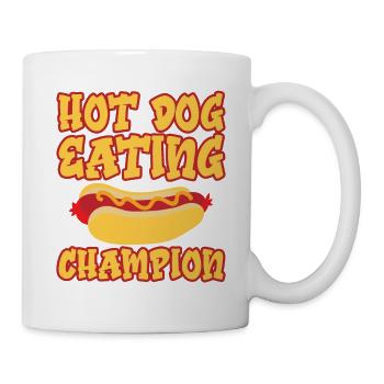 Hot Dog Eating Champion 5 - Tasse - Weiß - Rechts