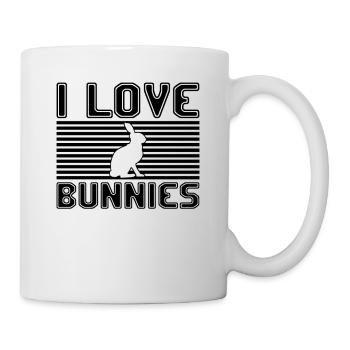 I love bunnies - Mug - white - Right