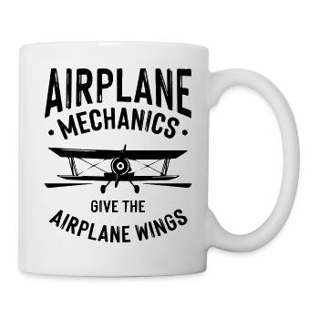 Airplane Mechanics - Tasse - Weiß - Rechts