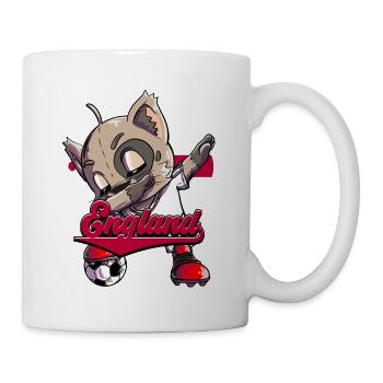 England Fußball - Tasse - Weiß - Rechts
