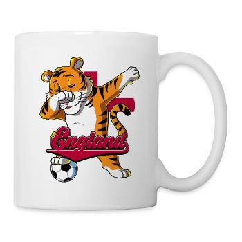 England Fußball - Tasse - Weiß - Rechts