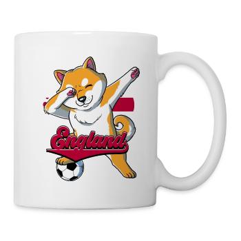 England Fußball - Tasse - Weiß - Rechts