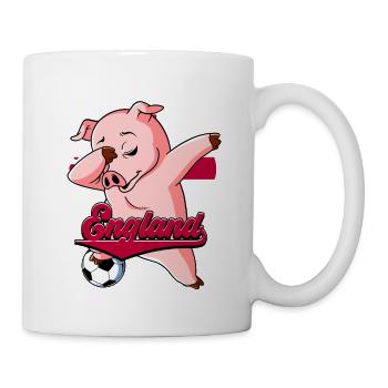 England Fußball - Tasse - Weiß - Rechts