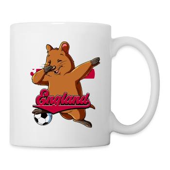 England Fußball - Tasse - Weiß - Rechts