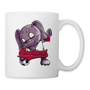 England Fußball - Tasse - Weiß - Rechts