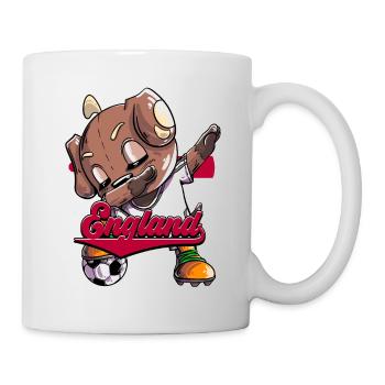 England Fußball - Tasse - Weiß - Rechts