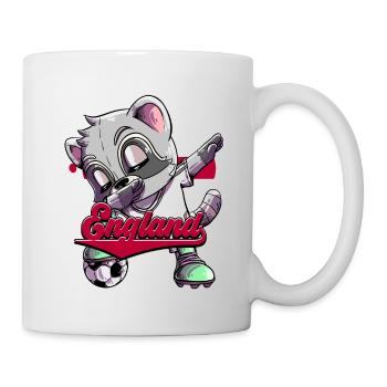 England Fußball - Tasse - Weiß - Rechts