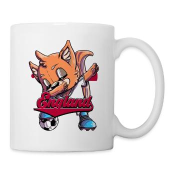 England Fußball - Tasse - Weiß - Rechts