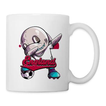 England Fußball - Tasse - Weiß - Rechts