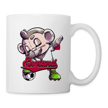 England Fußball - Tasse - Weiß - Rechts