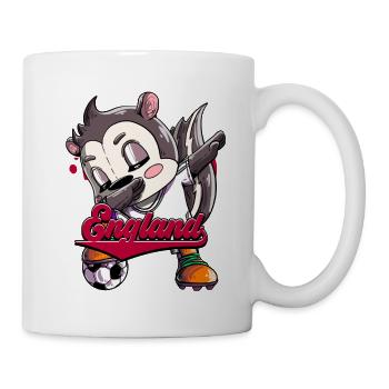 England Fußball - Tasse - Weiß - Rechts