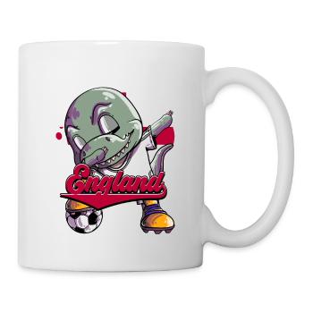 England Fußball - Tasse - Weiß - Rechts