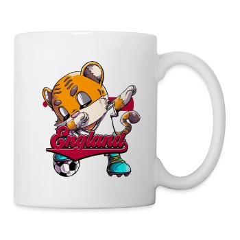 England Fußball - Tasse - Weiß - Rechts