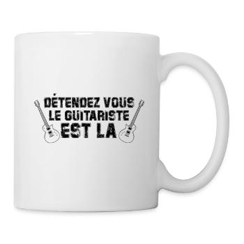 Détendez vous Le Guitariste est Là - Mug blanc - blanc - Droite