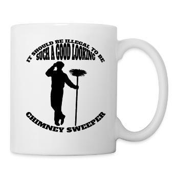 Ramoneur Ramoneur Cadeau Balayeuse de nourriture - Mug blanc - blanc - Droite