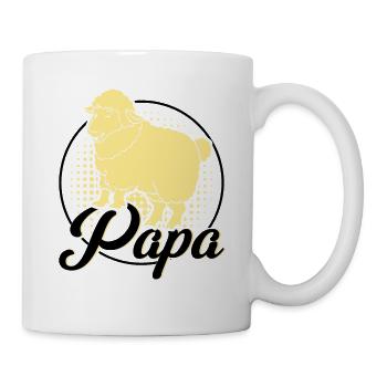 Schafzucht Landwirt Nutztier Schafe Geschenk - Tasse - Weiß - Rechts