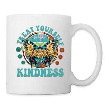 Butterfly Flower Floral Daisies - Mug - white - Right