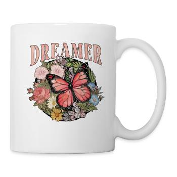 Butterfly Flower Floral Flowers Flowers - Mug - white - Right