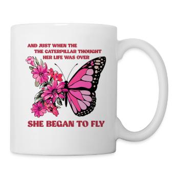 Butterfly Flower Floral Flowers Flowers - Mug - white - Right