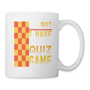 Sorry But I Have To Play Quiz Game Retro Present - Mug - white - Right
