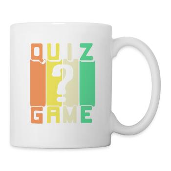 Awesome Retro Vintage QUIZ GAME Designs T-Shirt - Mug - white - Right