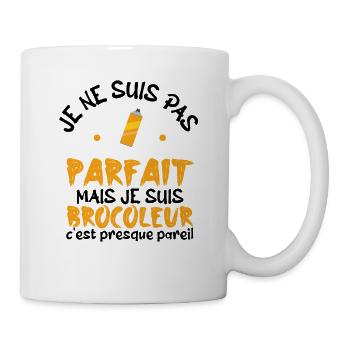 pas parfait mais je suis bricoleur - Mug blanc - blanc - Droite