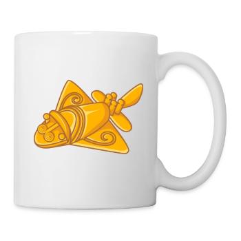 Ancient Astronaut Theorie Quimbaya Flugzeug - Tasse - Weiß - Rechts