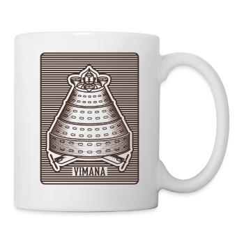Ancient Astronaut Theorie Vimana Tempel - Tasse - Weiß - Rechts