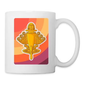 Ancient Astronaut Theorie Quimbaya Flugzeug - Tasse - Weiß - Rechts
