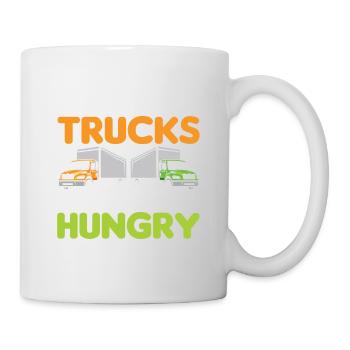 Sans camions, vous auriez faim, nu et homlos - Mug blanc - blanc - Droite