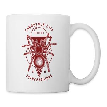 Tarentule Géométrique Indie Pet Spider Propriétaire Vintage - Mug blanc - blanc - Droite