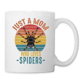 Nur eine Mutter, die Vogelspinnen Retro Vintage liebt - Tasse - Weiß - Rechts