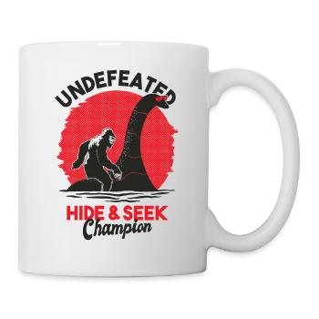Loch Ness Monster And Big Foot Mythical - Mug - white - Right